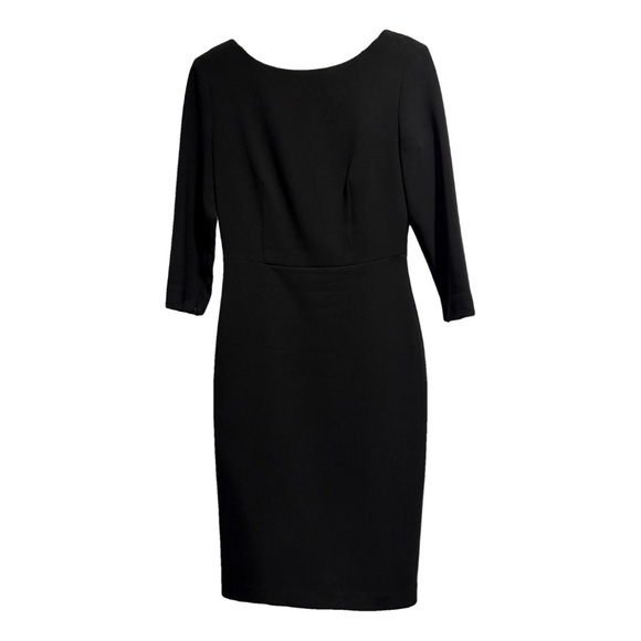 Theory Black Sheath Dress with 3/4 Sleeves - Picture 1 of 4